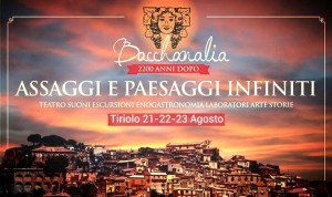 Il 21, 22 e 23 agosto ritorna “Bacchanalia” tra musica, tradizione e gastronomia a Tiriolo