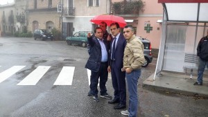 Sopralluogo del presidente della Provincia di Catanzaro, Enzo Bruno, ad Amaroni
