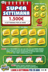 Vinti in Calabria 1.500 euro a settimana per i prossimi 20 anni