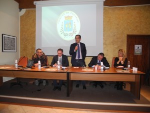 Il presidente della Provincia di Catanzaro, Enzo Bruno, a Zagarise