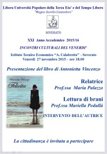 Soverato – Presentazione del libro di Antonietta Vincenzo “Felicita”
