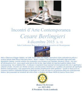Montepaone – Venerdì 4 dicembre evento di arte contemporanea