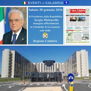 Catanzaro, il 29 gennaio il Presidente Mattarella inaugura a Germaneto la Cittadella della Regione