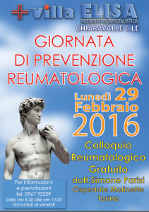 Chiaravalle – Villa Elisa organizza la giornata di Prevenzione Reumatologica