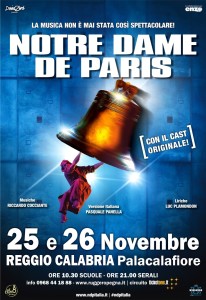 “Notre Dame de Paris” con le musiche di Riccardo Cocciante e il cast originale a novembre a Reggio Calabria