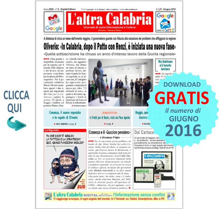 L'ALTRA CALABRIA - Prima Pagina