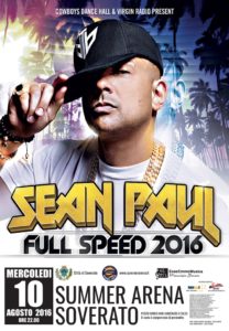 Summer Arena – Sean Paul il 10 agosto a Soverato