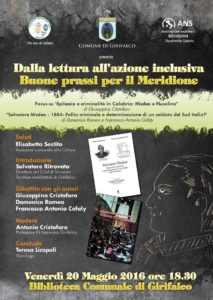 Girifalco – Domani il convegno “Dalla lettura all’azione inclusiva: buone prassi per il Meridione”