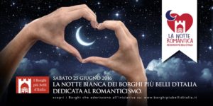 Aieta – Sabato 25 giugno la “Notte Romantica dei Borghi più belli d’Italia”