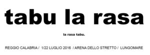 Tabularasa 2016 parte venerdì 1 luglio all’Arena dello Stretto di Reggio Calabria