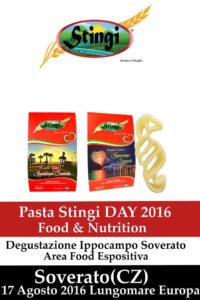 Pasta Stingi Day 2016. L’evento sul Cibo e la Nutrizione a Palermiti e Soverato
