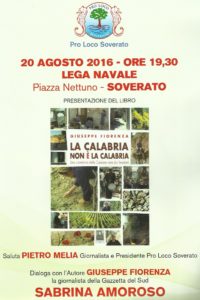 Soverato – Oggi la presentazione del libro “La Calabria non è la Calabria”