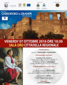 Venerdì 7 ottobre alla Cittadella regionale presentazione del commento di mons. Antonio Cantisani ai salmi di Cassiodoro