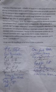Soverato – Lettera di protesta firmata da cittadini sulla nomina degli scrutatori