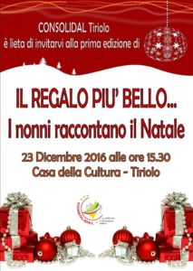 Evento Consolidal a Tiriolo “I nonni raccontano il Natale”