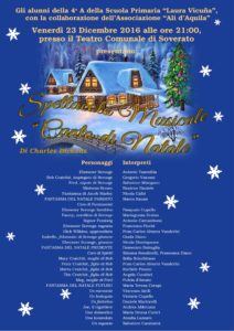 Soverato – Venerdì 23 Dicembre spettacolo musicale “Canto di Natale”