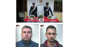 Guardavalle – Sequestrati 5 kg di marijuana, 2 arresti