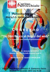 Soverato – Martedì 17 gennaio il convegno “Da Don Bosco al Bosco del Web”