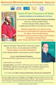 Catanzaro – Venerdì 20 gennaio la giornata regionale dei giornalisti cattolici