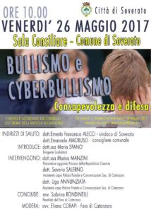 Bullismo e cyber bullismo, venerdì 26 maggio convegno sul tema a Soverato