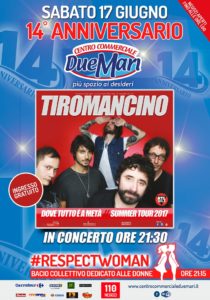 I Tiromancino il 17 giugno nell’area concerti del Centro Due Mari di Maida