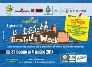Dal 31 Maggio al 4 Giugno ritorna Le Castella Tarantella Week IV° Edizione