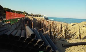 Iniziati i lavori di ricostruzione del Lido Ulisse a Squillace lido