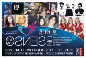 Presentato “Un Senso…Live 2017”, il concerto di beneficenza si terrà il 20 luglio a Soverato