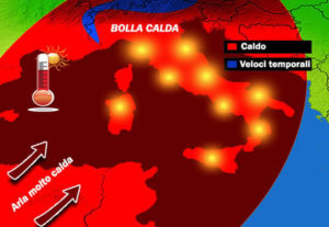 Torna l’anticiclone africano “Caronte”, caldo intenso e punte di 40 gradi in Calabria