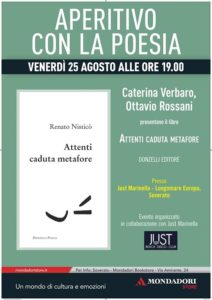 A Soverato le poesie di Renato Nisticò presentate da Caterina Verbaro e Ottavio Rossani