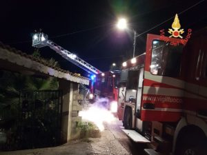 Appartamento in fiamme a Catanzaro