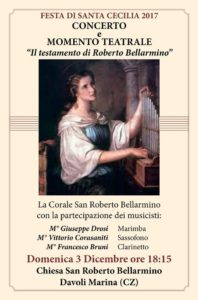 Davoli – Domenica 3 Dicembre il concerto e momento teatrale “Il Testamento di Roberto Bellarmino”