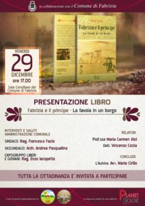 A Fabrizia la presentazione del romanzo “Fabrizia e il principe. La favola in un borgo”