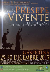 Il 29 e 30 Dicembre a Gasperina la XVII Edizione del Presepe Vivente