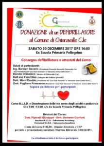 Chiaravalle Centrale, un defibrillatore “pubblico” per le zone rurali
