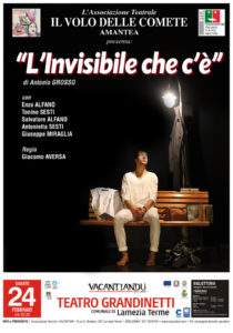 Domenica 25 Febbraio a Lamezia Terme la commedia “L’invisibile che c’è”