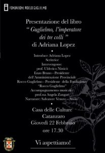 Giovedì 22 Febbraio a Catanzaro la presentazione del libro dedicato a Guglielmo Papaleo