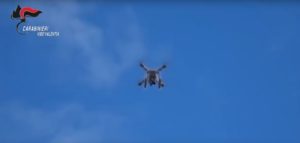 Carabinieri spiati da un drone durante controlli, abbattuto