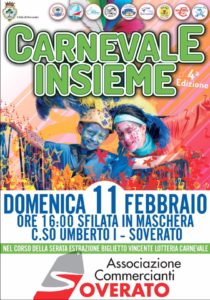 Domenica 11 Febbraio a Soverato la quarta edizione di “Carnevale Insieme”