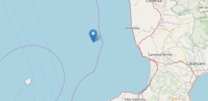 Scossa di terremoto nella Costa Calabra nord occidentale