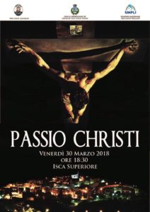 Venerdì 30 Marzo alle 18.30 la Passio Christi a Isca sullo Ionio
