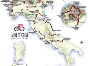 La mappa del Giro d’Italia sembra una fake news!