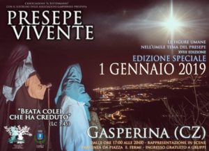 A Gasperina il primo gennaio Edizione Speciale del Presepe Vivente