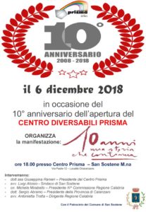 San Sostene – Decimo anniversario dell’apertura del Centro Diversabili Prisma