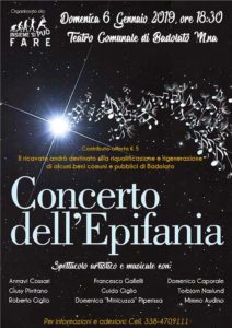 Teatro di Badolato – Domenica 6 Gennaio il “Concerto dell’Epifania”