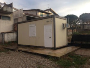 Maltempo – Installati due container per i senzatetto di Cosenza