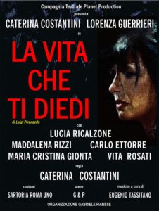 Teatro del Grillo di Soverato – Domenica 3 febbraio in scena “La vita che ti diedi”