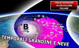 Allerta Meteo Calabria, in arrivo ciclone polare con vento e pioggia