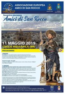 Sabato 11 Maggio in Puglia l’incontro europeo “Amici di San Rocco”