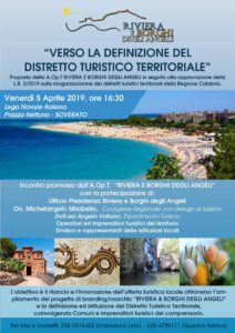 Venerdì 5 Aprile incontro a Soverato su “Distretti turistici territoriali”
